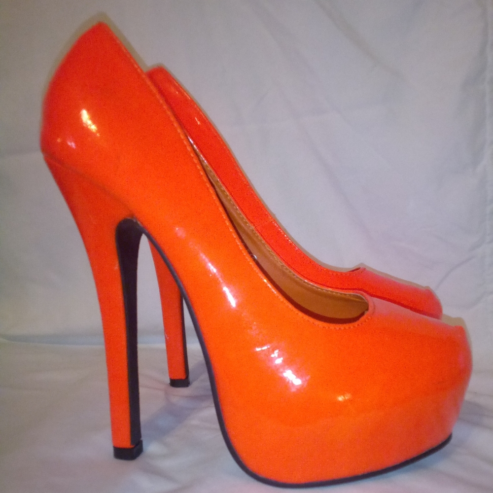 ASOS women's stiletto platform pumps..